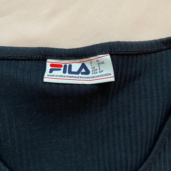 Fila crop top with adjustable front string Size Woman Small - Picture 3 of 4